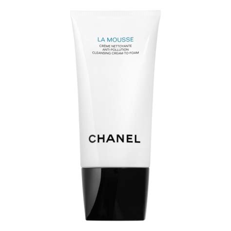 chanel la mousse anti-pollution cleansing cream-to-foam review|chanel foaming face wash.